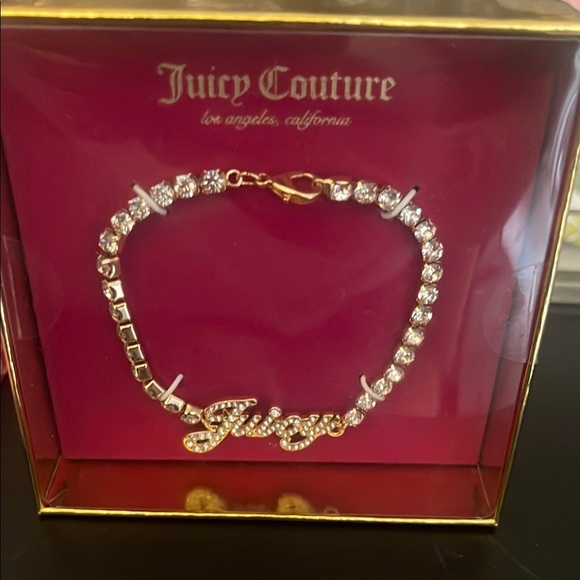 Juicy Couture Jewelry - Juicy Couture Gold Charm Bracelet with Sparkling Embellishments